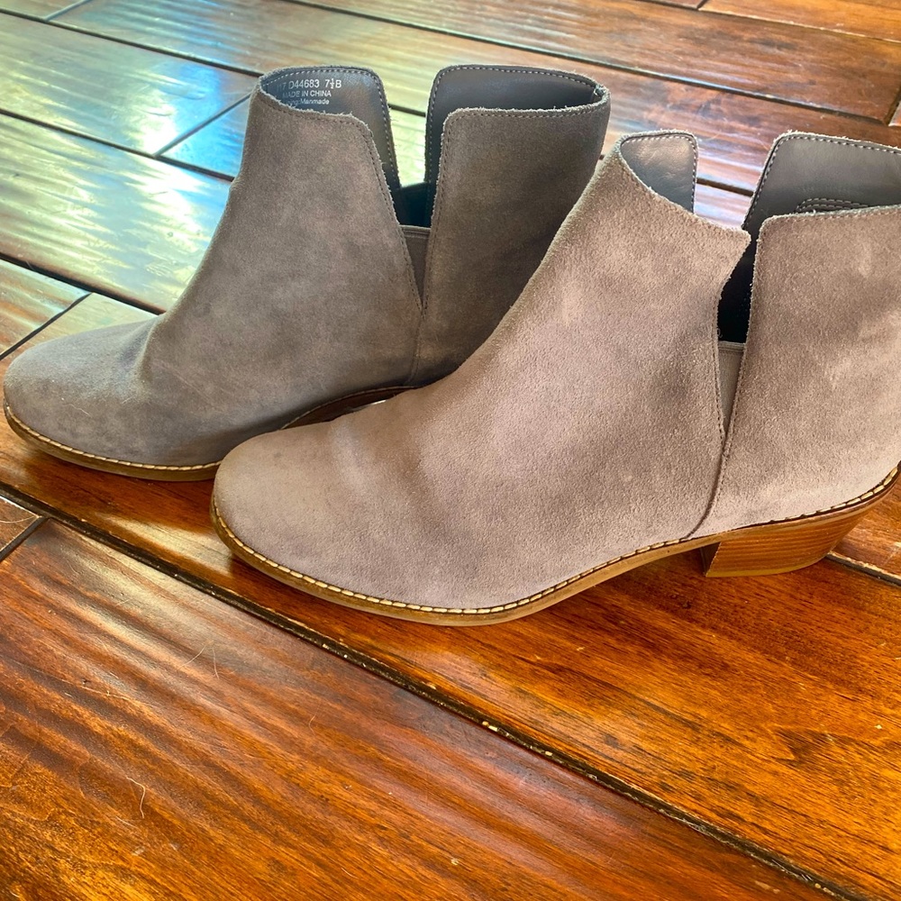Cole Haan grey suede booties size 7.5